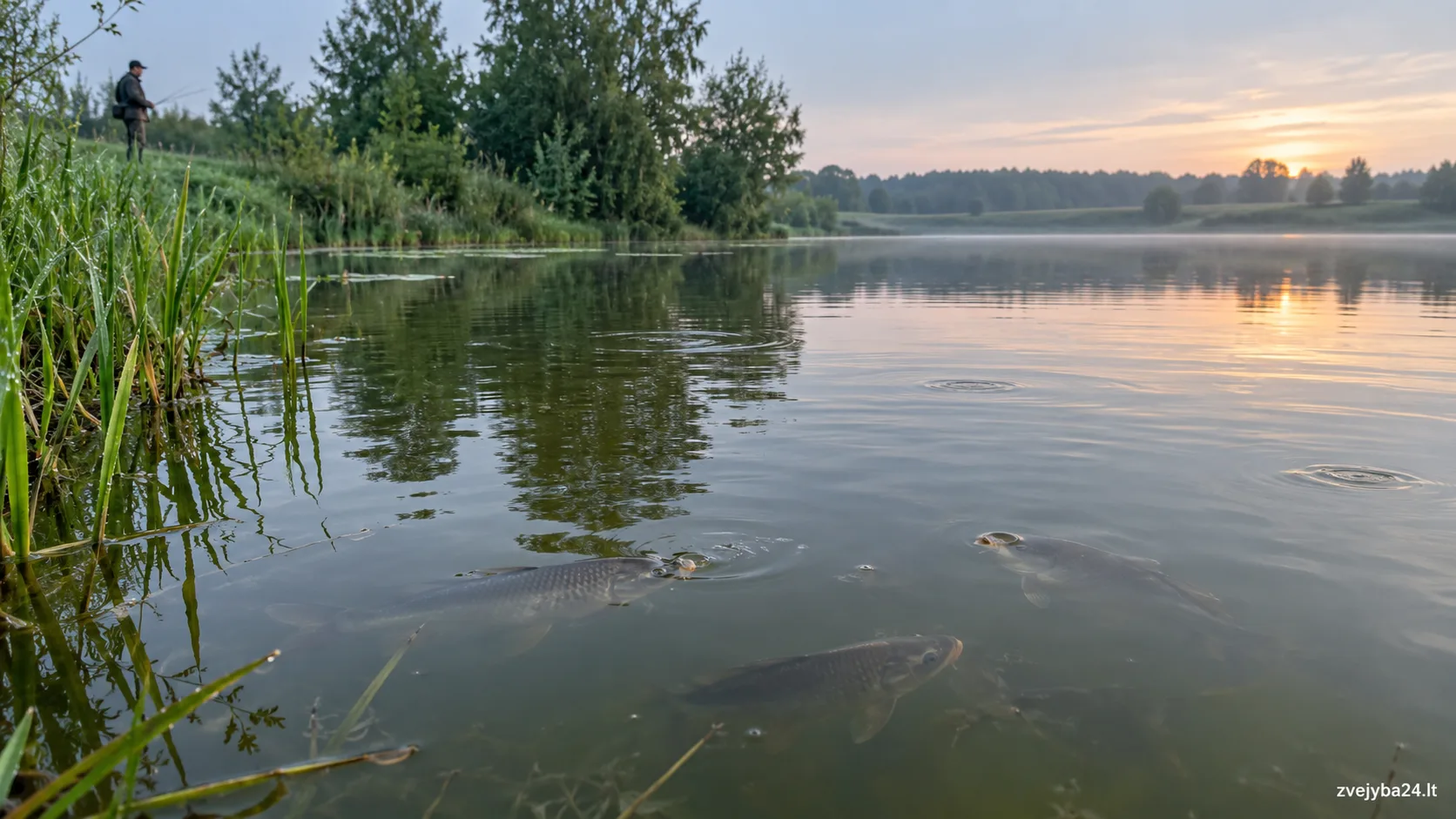 Žuvys kyla į paviršių ir gaudo orą: geras kibimas ar rimtas signalas?